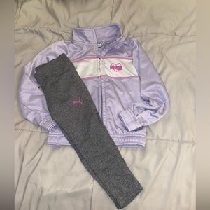 Purple puma tracksuit